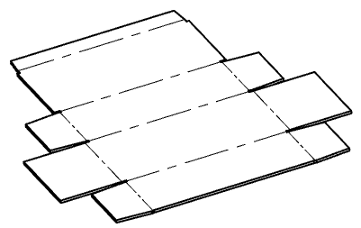 flattened box drawing