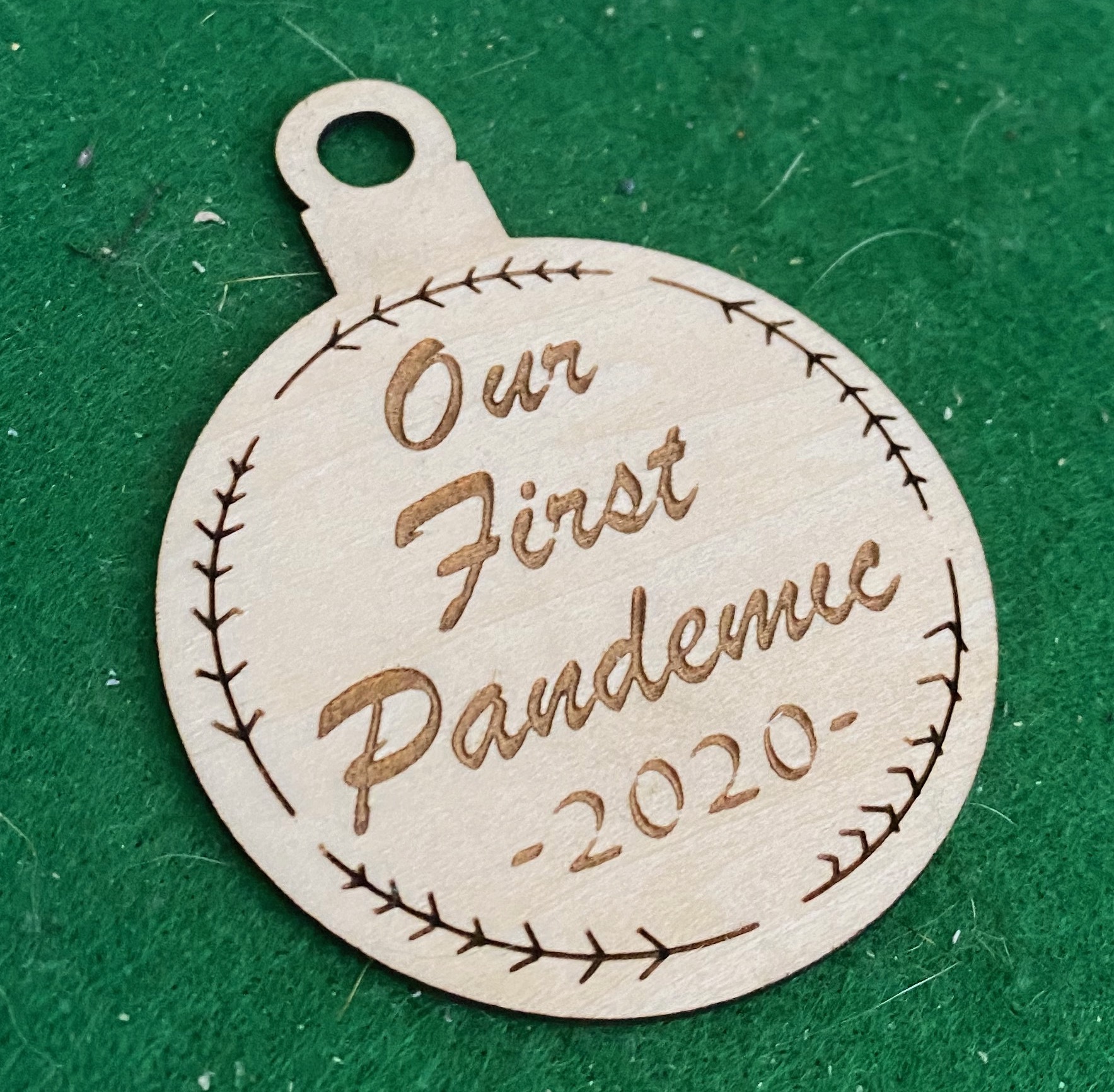 an our first pandemic ornament